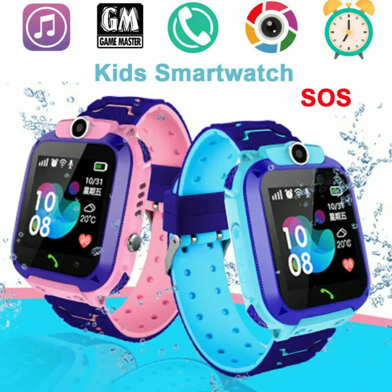 

PYMH Waterproof Tracker Smart Kids Child Watch Anti-lost SOS Call For iOS Android