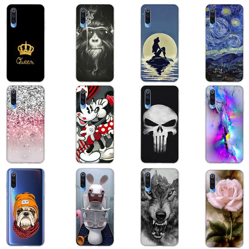 

For Xiaomi Mi 9 SE Phone case Cover Case Soft Silicone Back Cover Protective Printed For Xiaomi Mi 9 SE Painted Shell