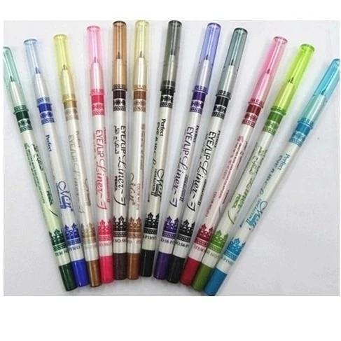 12 Color Eyeshadow EyeLiner Glitter Lip Pencil Shimmer Pen Makeup Cosmetic Set (3)