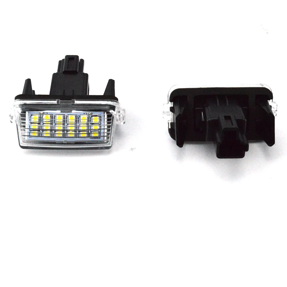 

2PCS Assembly License Plate Lights Easy Install Super Bright Lamp Durable PC Waterproof 18 LED Reliable Car Camry