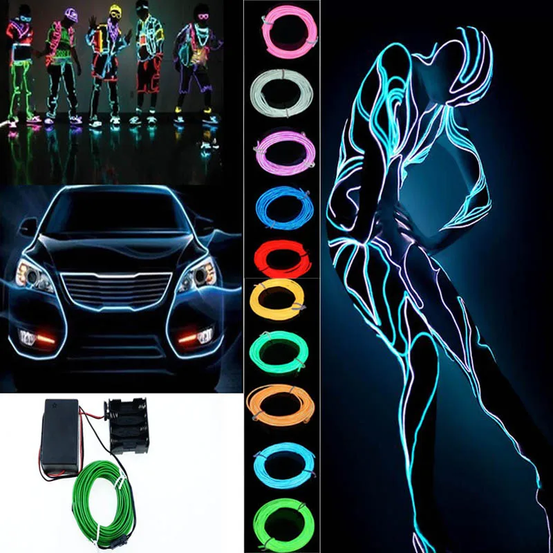 

8 AA 12V Music Sound Activated Battery case Inverter box Driver 8 X 1.5V 10m 15m 20m flexible led neon CHASING Glow EL Wire tape