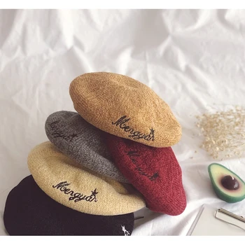 

Children Wool Berets Baby Kids Spring Autumn Winter Hats Boys Girls New Fashion Cap Children's Painter Cap French Cap