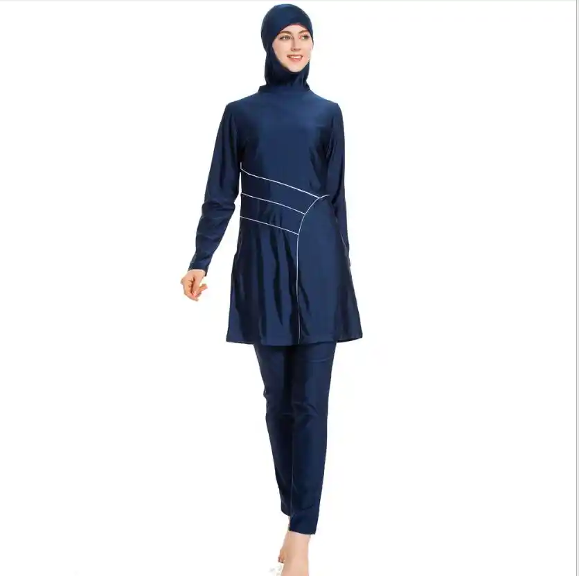 3 Pcs Women S Swimsuit Long Sleeved Muslim Swimwear Maillot De Bain Hijab Plus Size Burkini Islamic Swim Wear Girls Burkini Mayo Aliexpress