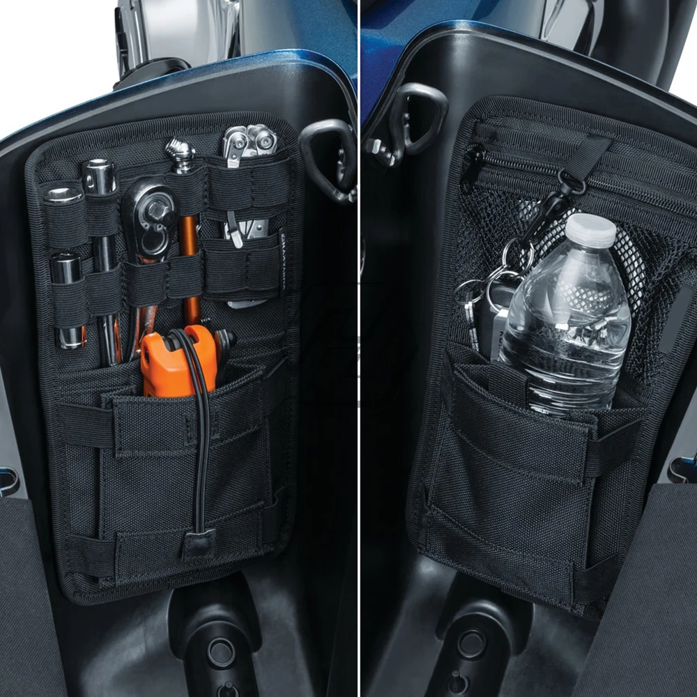 Motorcycle Saddlebag Organizer Hard Bags Storage Case for Harley HD Softail Dyna Touring Road