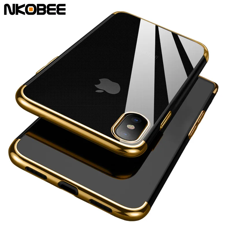 NKOBEE For iPhone X Cover Case For iPhone X Transparent Clear Soft TPU Cover For iPhone 10 Case ...