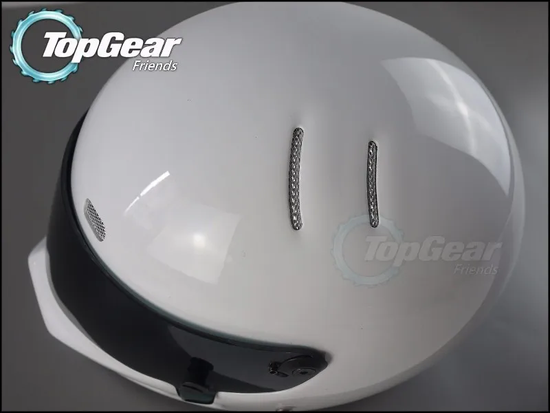 The Stig 1 Helmet Capacete Casco De 2002 2003 White Colour With Black Visor For 1  2 Season TopGear Kart  Car  Motorcycle 5