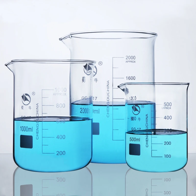 5ml3000ml GG17 Borosilicate Glass Beaker High temperature resistance