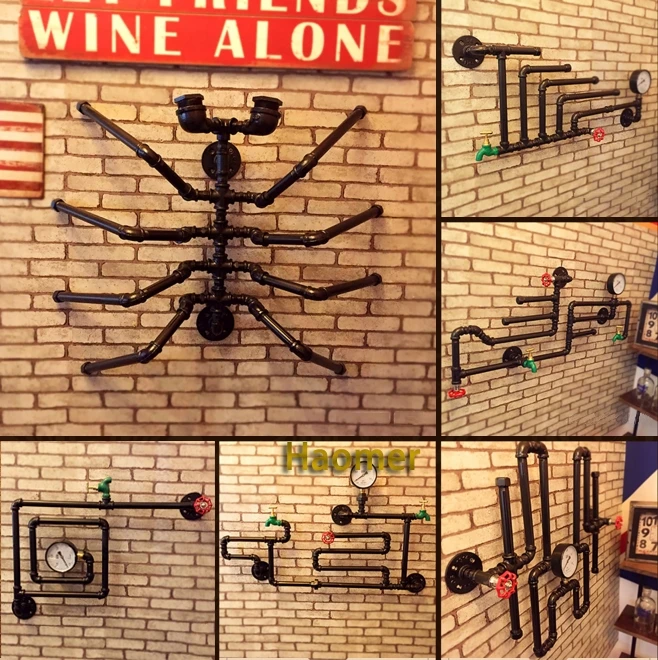 

Loft Wall decor water pipe wall decoration retro wall hanging creative bar/studio/shop Wall ornaments