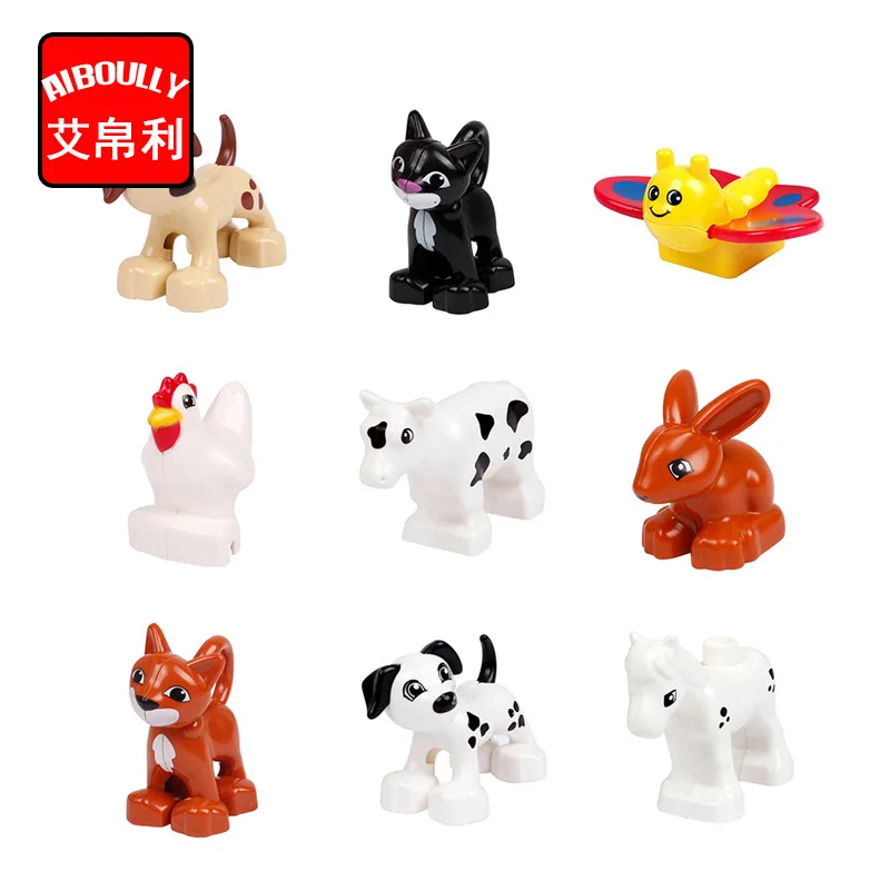 Игрушки для детей милые фигурки животных лесная ферма океан сделай сам|duplo figures|toys