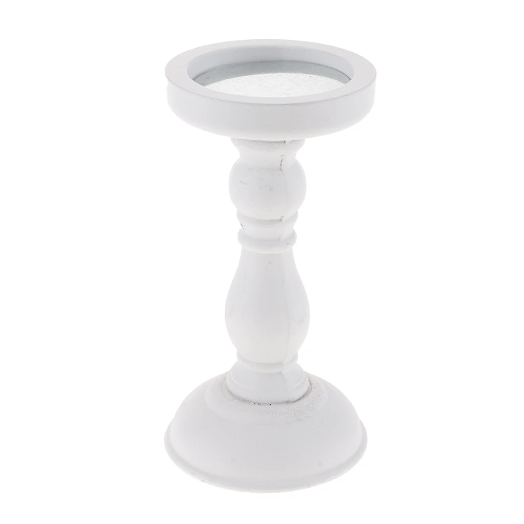 Holidays Festive Wooden Candle Holder Tealight Candlestick Candelabra Desk Top Floor Stand Home Decor Lighting Fixtures