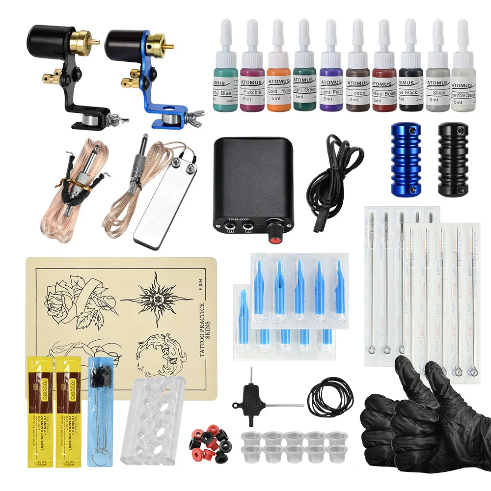 

Tattoo Kits For Beginners Set Gun Inks Power Supply Kit Tattoo Machine Kits Completed Set For Body Artist