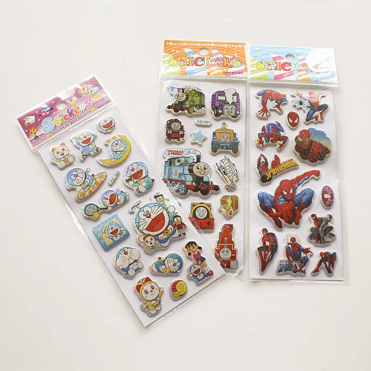 1pc Cute Pet DIY Stickers Cartoon Children Stickers Toys Emoji PVC Scrapbook Gifts For Kids