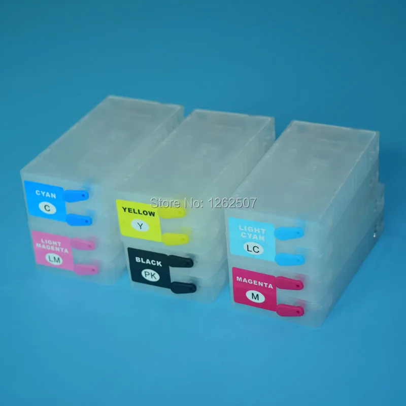 Vazio Cartucho de Tinta Recarregável para Epson Pp100 Pp50 Pjic1-pjic6 Impressoras Pp100 Pp50 Pp-100ap Cores - Imagem 2