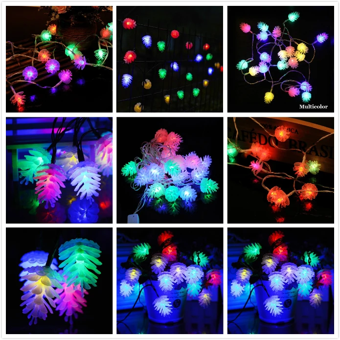 

HUSUYUHU SISI 4M 20LEDs RGB LED String Lights Christmas Garland Garden Party Decoration Wedding Decor for the Hall Fairy Lights