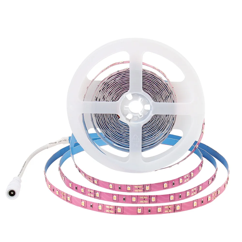 SuperNight 5050 SMD LED Strip 5M 60LEDsm DC 12V Single Color Flexible Tape LED Light Pink Blue Green Warm Cool White Lamp Band (20)
