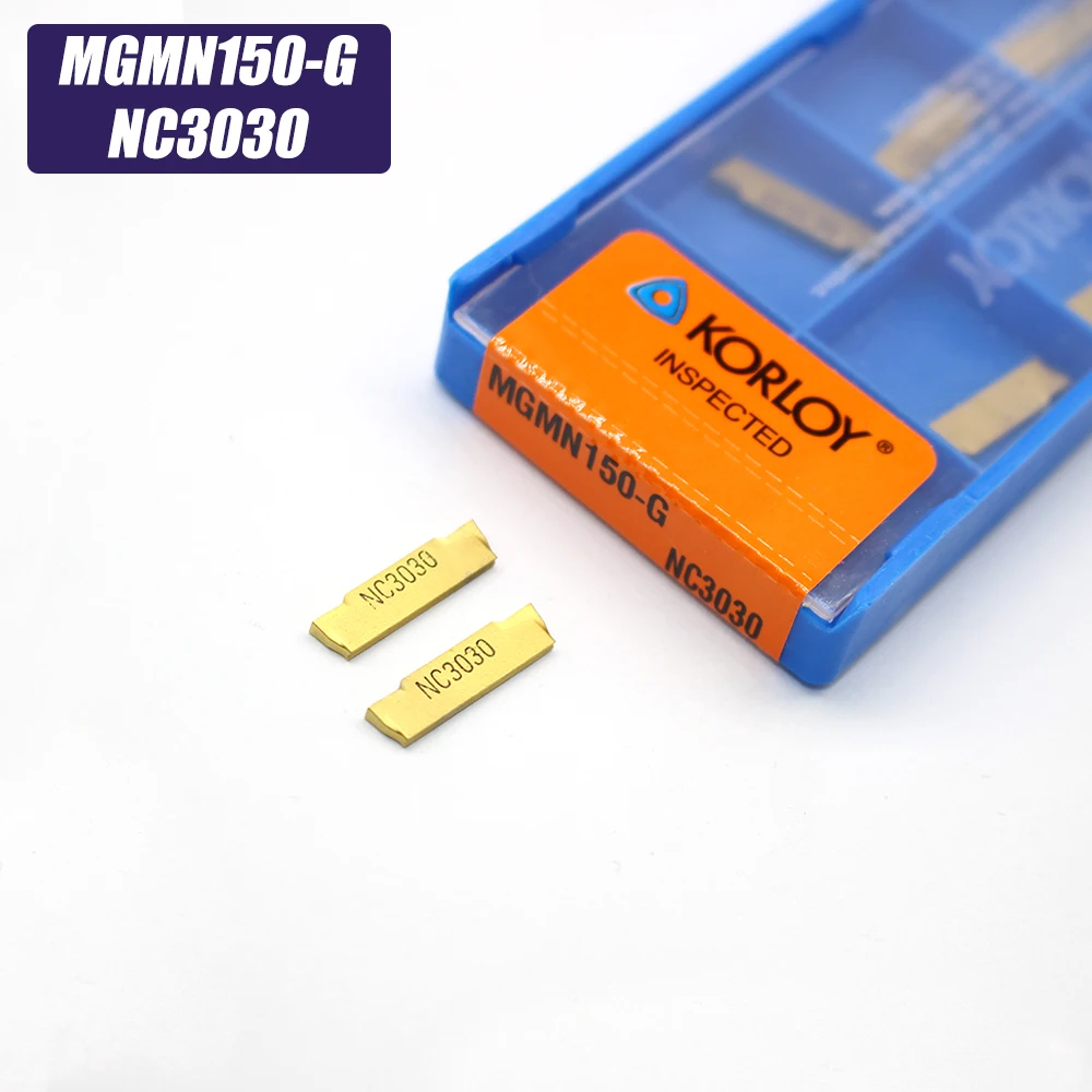 

10PCS MGMN150 G NC3030 Turning Tools carbide inserts MGMN 150 lathe cutter CNC Parting and grooving part of
