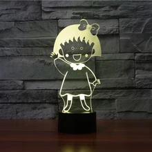 3D Chibi Maruko Table Lamp 7 Colors Changing Cartoon Night Light LED USB Bedside Sleep Lighting Decor Kids Gifts Light Fixtures 3D Chibi Maruko Table Lamp 7 Colors Changing Cartoon Night Light LED USB Bedside Sleep Lighting Decor Kids Gifts Light Fixtures