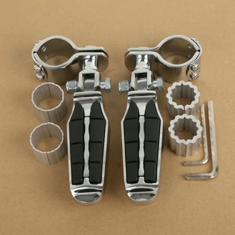 

Motorcycle 1" 25mm 30mm 35mm Universal Chrome Highway Footpeg For Harley Sportster Honda Suzuki Yamaha Roadstar XV