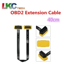 2018 Original AUTOOL 40CM OBD2 Extension Cable 16Pin Male to Female Extension Flat Cable Cord Adapter