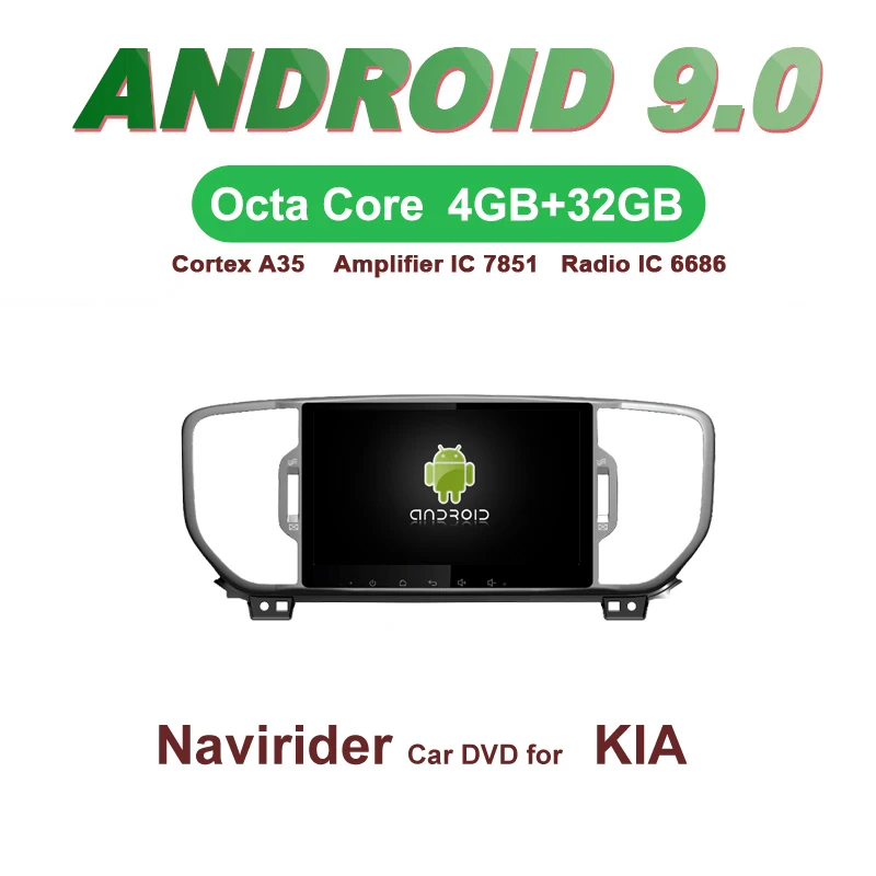 

OTOJETA Car GPS 9inch Android 9.0 Radio FOR KIA SPORTAGE 2016 bluetooth Navigation Capacitive screen support mirror link