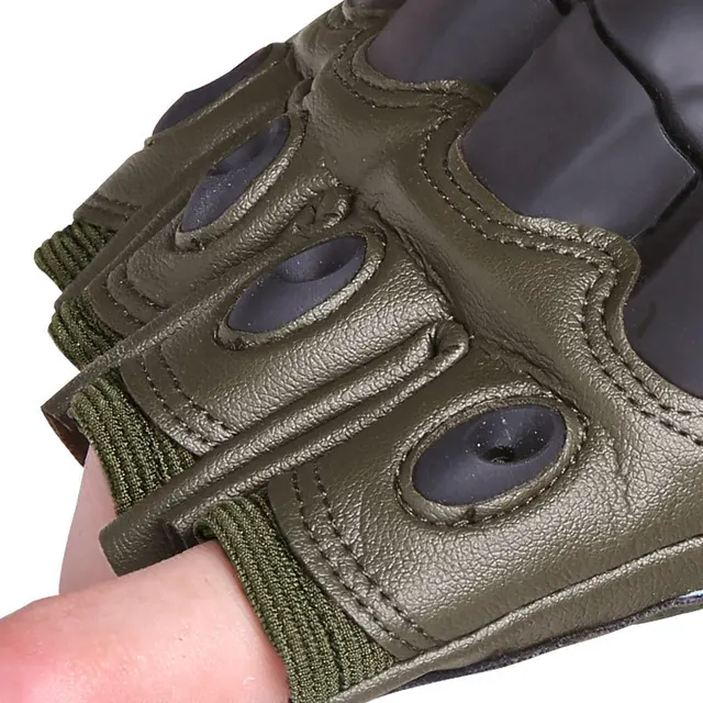 [TIMESWOOD] 3 Colors Men’s Fashion Half Finger Gloves Hand Protection Tactical Army Wrist Mittens Without Fingers Fitness Glove
