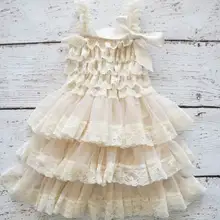 Платье для девочек кружевное шифоновое многослойное платье-комбинация для девочек платье-пачка От 0 до 8 лет 0321 не имеют headban