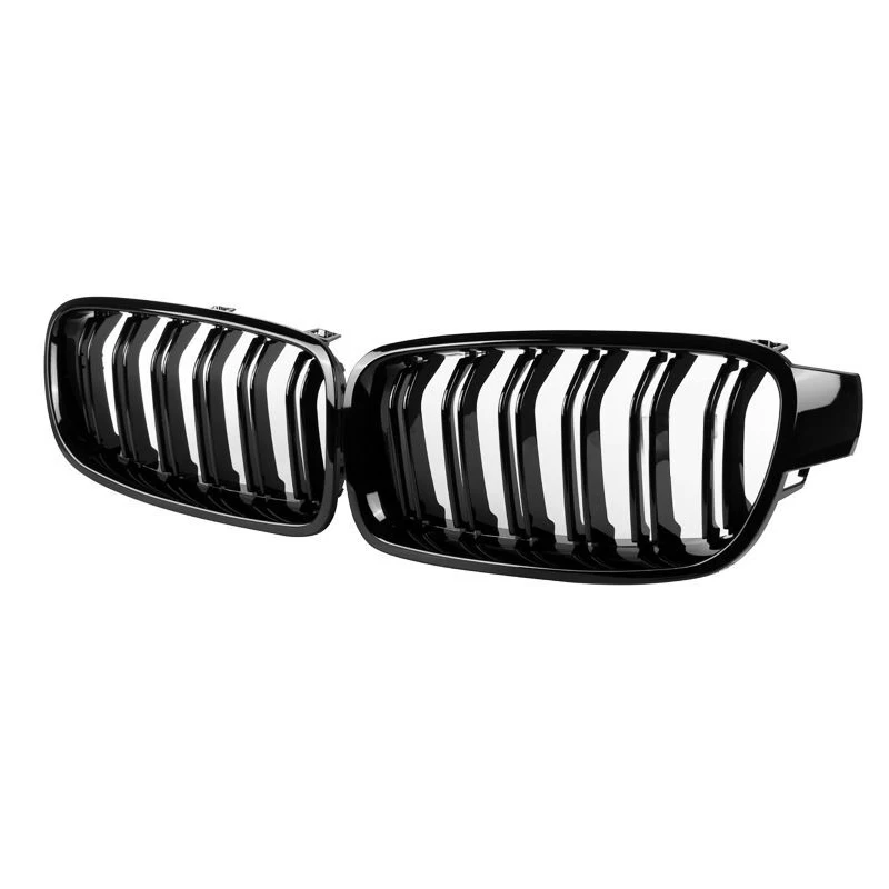 

For BMW 3 4 5 Series M3 M4 f82 Modified two-line bright black three-color front grille car in the net