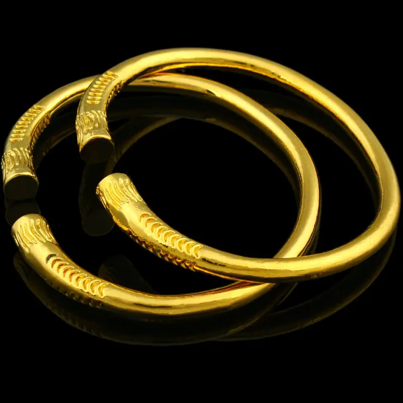 

New Arrival Gold Bracelet For Women Men Gold Color Bangle jewelry Ethiopian/USA/African Animal bracelet bangles Items