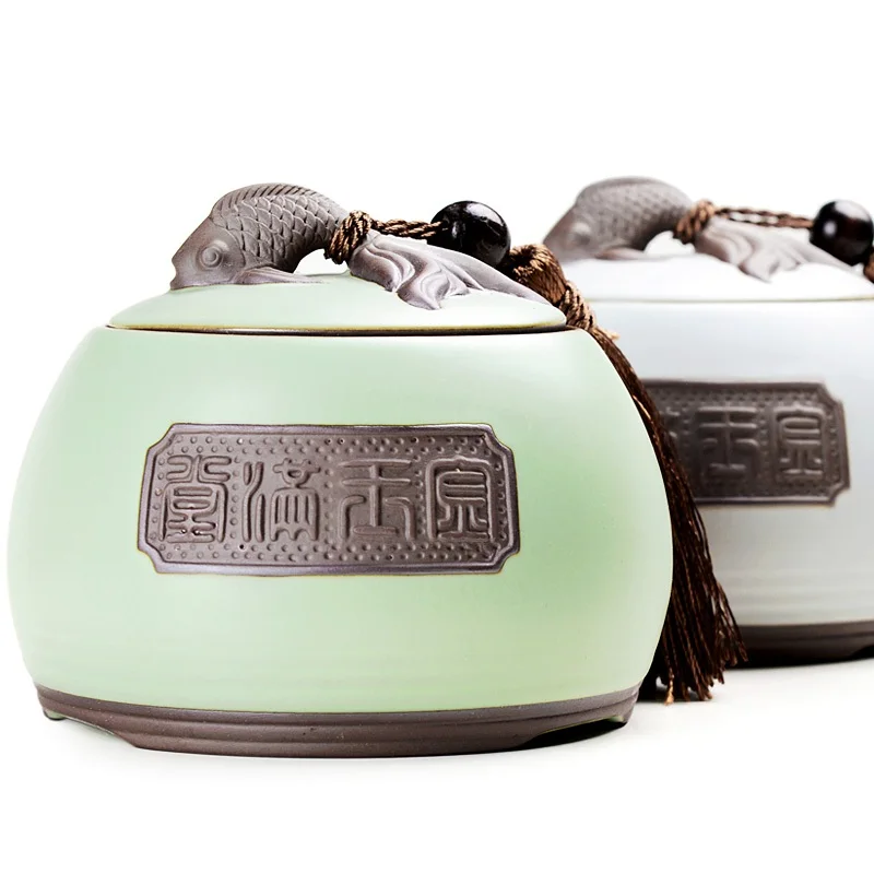 Creative Design Ceramic Tea Storage Box Tea Cans Simple Candy Jar With Lid End Table Spices Storage Box Food Storage Container Creative Design Ceramic Tea Storage Box Tea Cans Simple Candy Jar With Lid End Table Spices Storage Box Food Storage Container