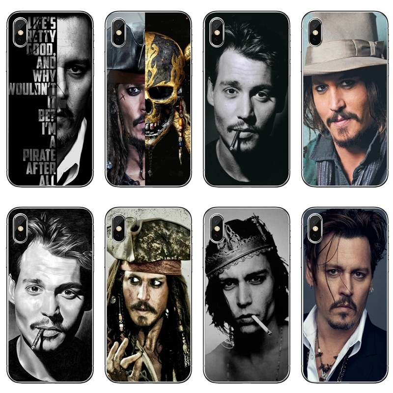 

johnny depp For Samsung Galaxy S10 S9 S8 S7 S6 edge Plus Lite S5 S4 Note 9 8 5 case Soft phone cover cases
