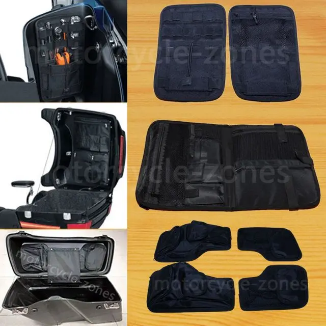 

Saddlemen Hard Saddlebags Lid Organizer+ Side Hard Bags Storage For Harley Touring 1996 - 2013 2010 2011 2012