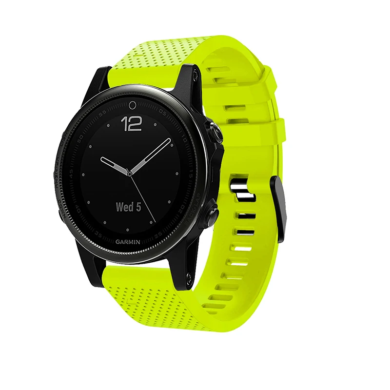 26 22 20 мм ремешок для garmin fenix 5 5X 5S Plus 3 3HR часы Quick fit Силиконовый Easyfit наручные часы ремешок для garmin fenix 5x5 5S