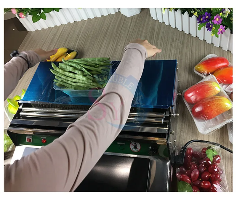 Food Plastic Wrap Cling Film Wrapping Machine/Fruits and Vegetables