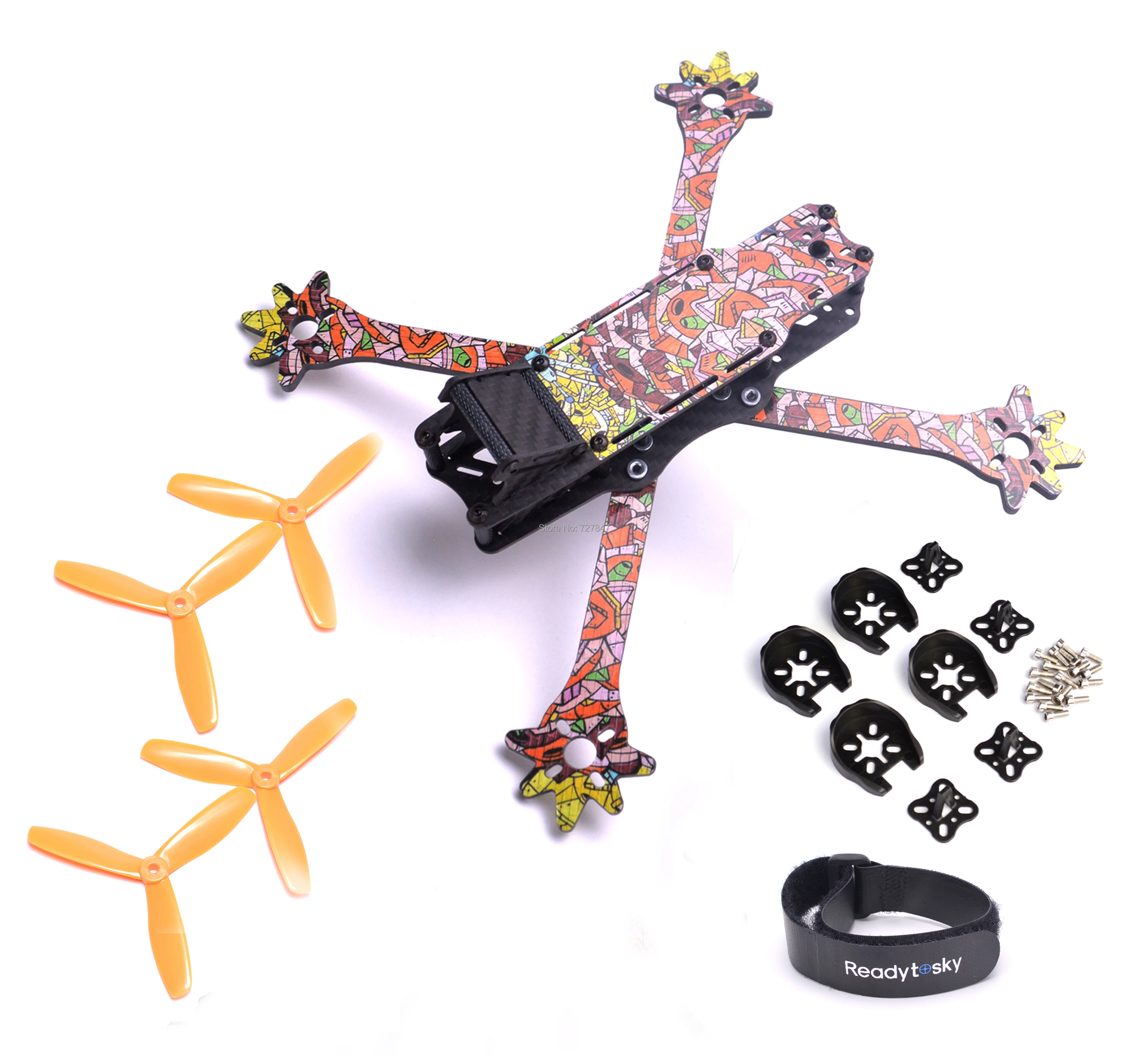 Квадрокоптер FPV Freestyle Nova 235 мм с рамкой True X 3k полностью из углеродного волокна со