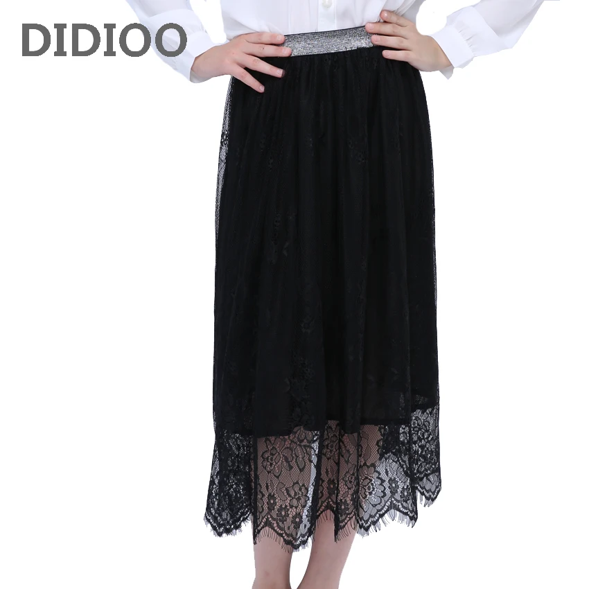 

Baby Lace Skirts For Girls Clothing Spring Autumn High Waist Girls Skirts Summer Toddlers Long Performance Costumes 18M 6 12 14