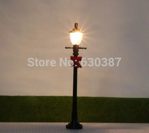 LYC01 10 шт. модель железнодорожная Рождественская лампа столб уличные огни O Scale 3 V
