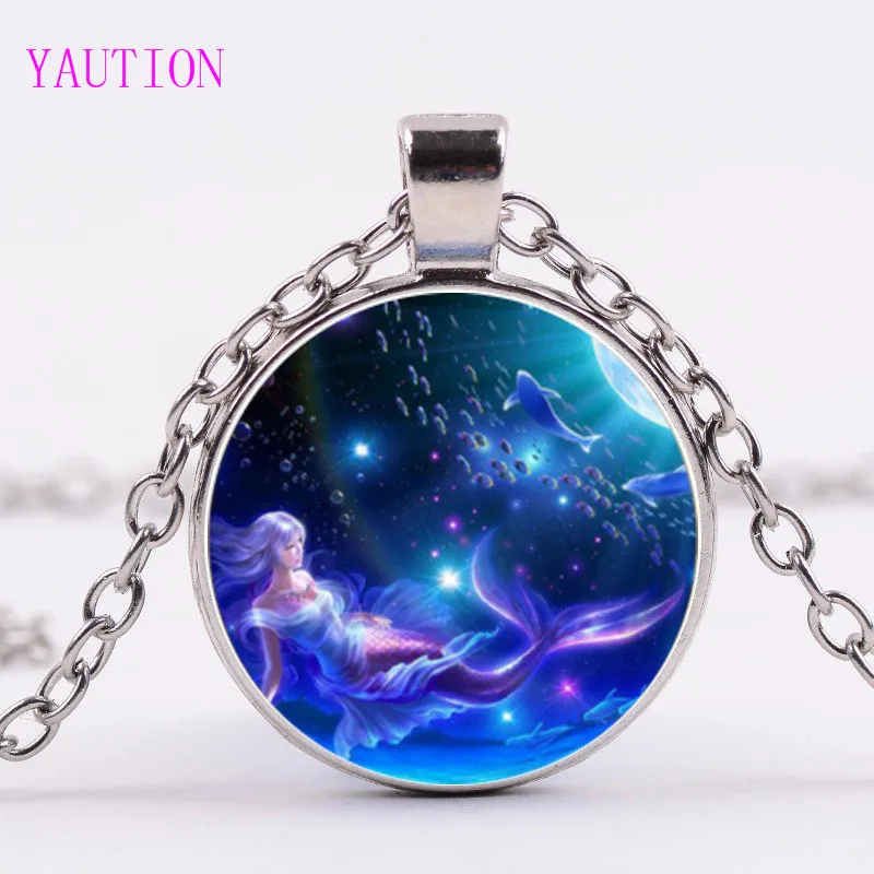 Buy 3/Color Mermaid Pendant Necklace Mythological