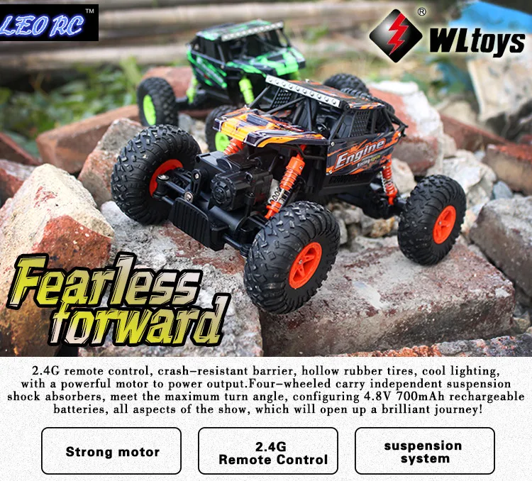 

WL 18428-B 1:18 2.4Ghz 4WD Rock Crawlers Off-Road Vehicle RC Car Toy