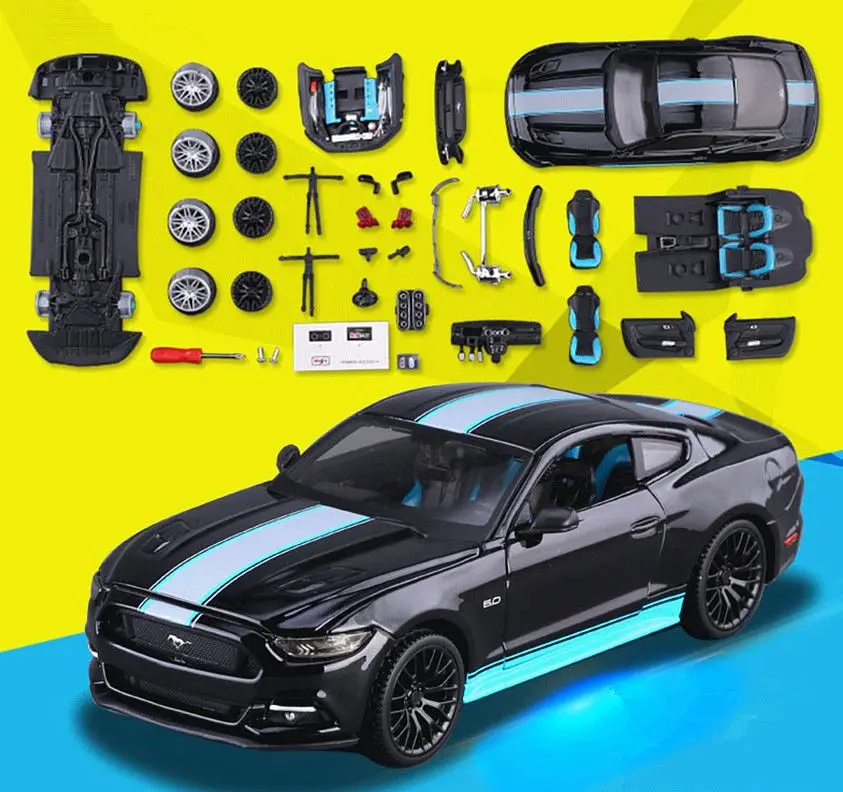 Комплект моделей гоночных автомобилей Maisto 1:24 2015 FORD MUSTANG GT 5 0|Наземный транспорт| |