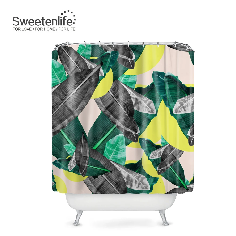 Sweetenlife Wholesale Curtains For Bathroom 2017 New Modern Tropical