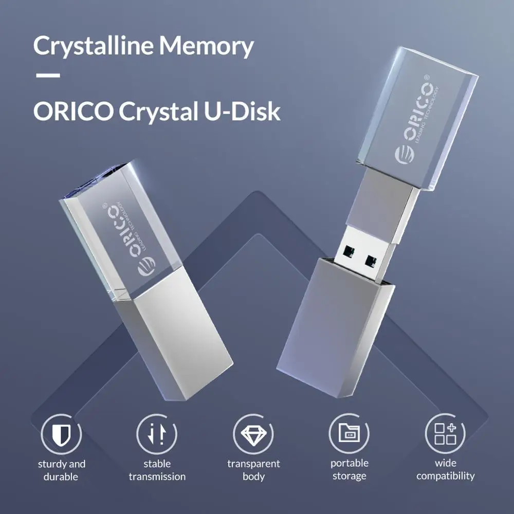  ORICO USB Flash Drive 3.0 Crystal 64GB 32GB 16GB USB 3.0 Flash Memory USB Stick Flash Disk Flash Dr