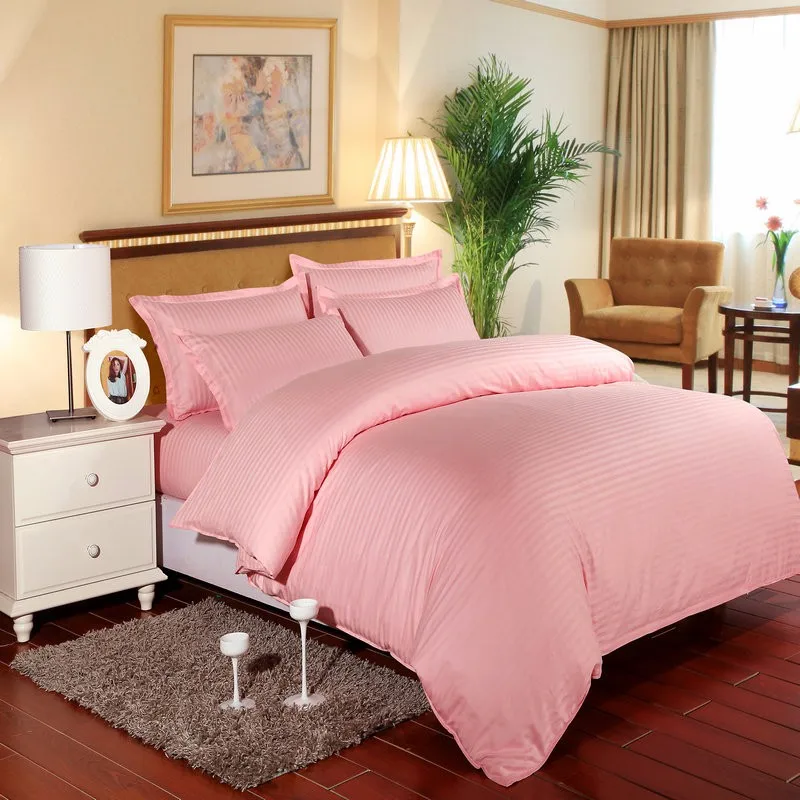 Cotton Satin striped bedding sets