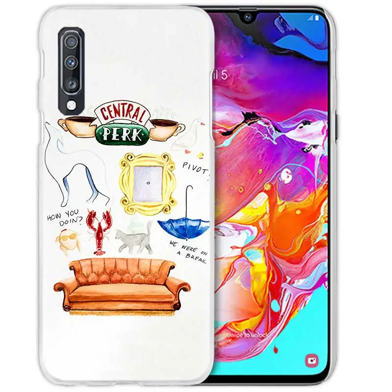 ТВ Показать чехол для samsung Galaxy A50 A70 A20e A40 A30 A20 A10 A8 A6 плюс A9 A7 жесткий прозрачный чехол для телефона чехол друзей вместе