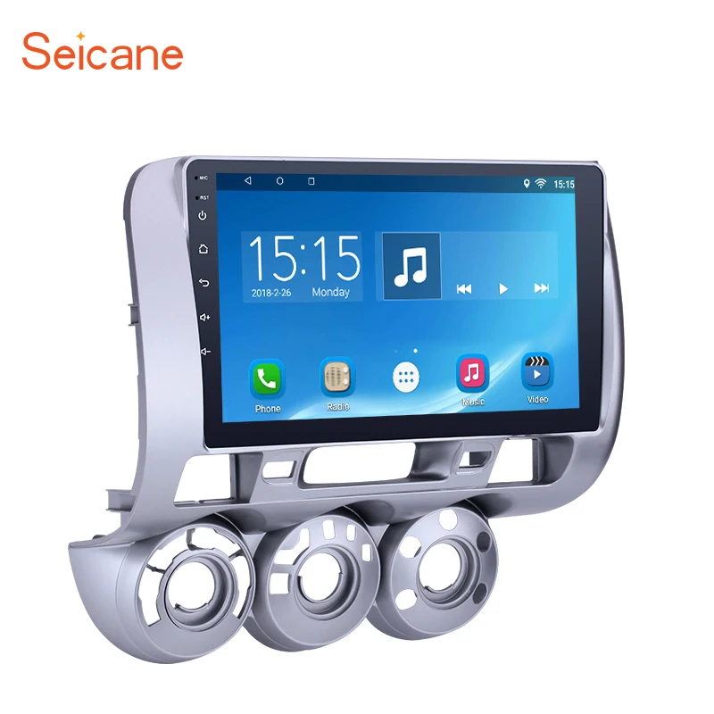 

Seicane 9 inch Android 7.1/8.1 Car GPS Navigation Unit Player for 2002-2008 HONDA Jazz(Manual AC,LHD) with Radio Bluetooth WIFI