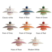 Северное сияние, цветное 5 Слои светодиодный подвесной светильник с деко Lamparas для Обеденная E27 светодиодный подвесной светильник Подвесная лампа