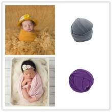 50 см* 150 см новые Новорожденные фото реквизит обертывания, вязать мягкий стрейч фотография Реквизит обертывания гамак фото пеленать одеяла стрейч вязать