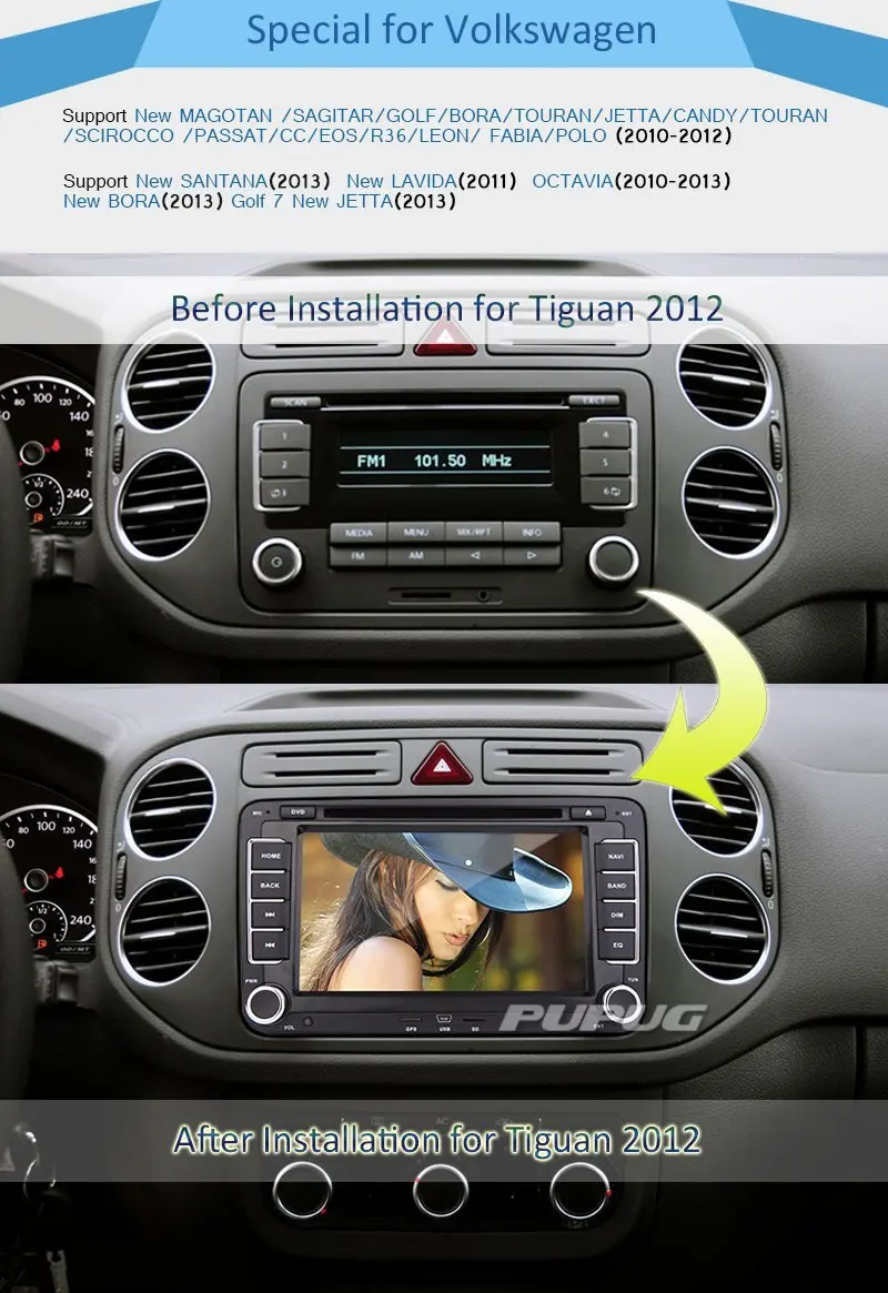 Best EinCar Double Din Car Stereo GPS Navigation 7
