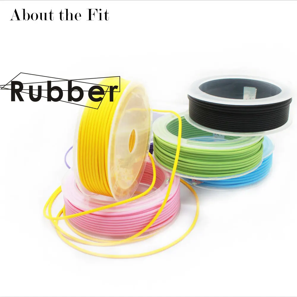 Rubber Cord 3mm 4m/roll For Jewelry and Clothing Making Handcrafts Beading Threads Bracelet