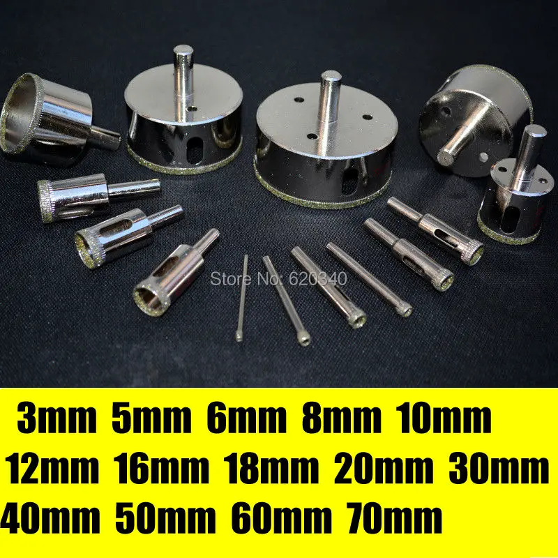 Marble Diamond Glass Tile Hole Saw Kit 