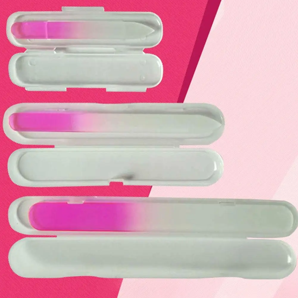 

3PCS Crystal Glass Nail Files with Nano Polishing Exquisite Manicure Tool (Large/Medium/Small)